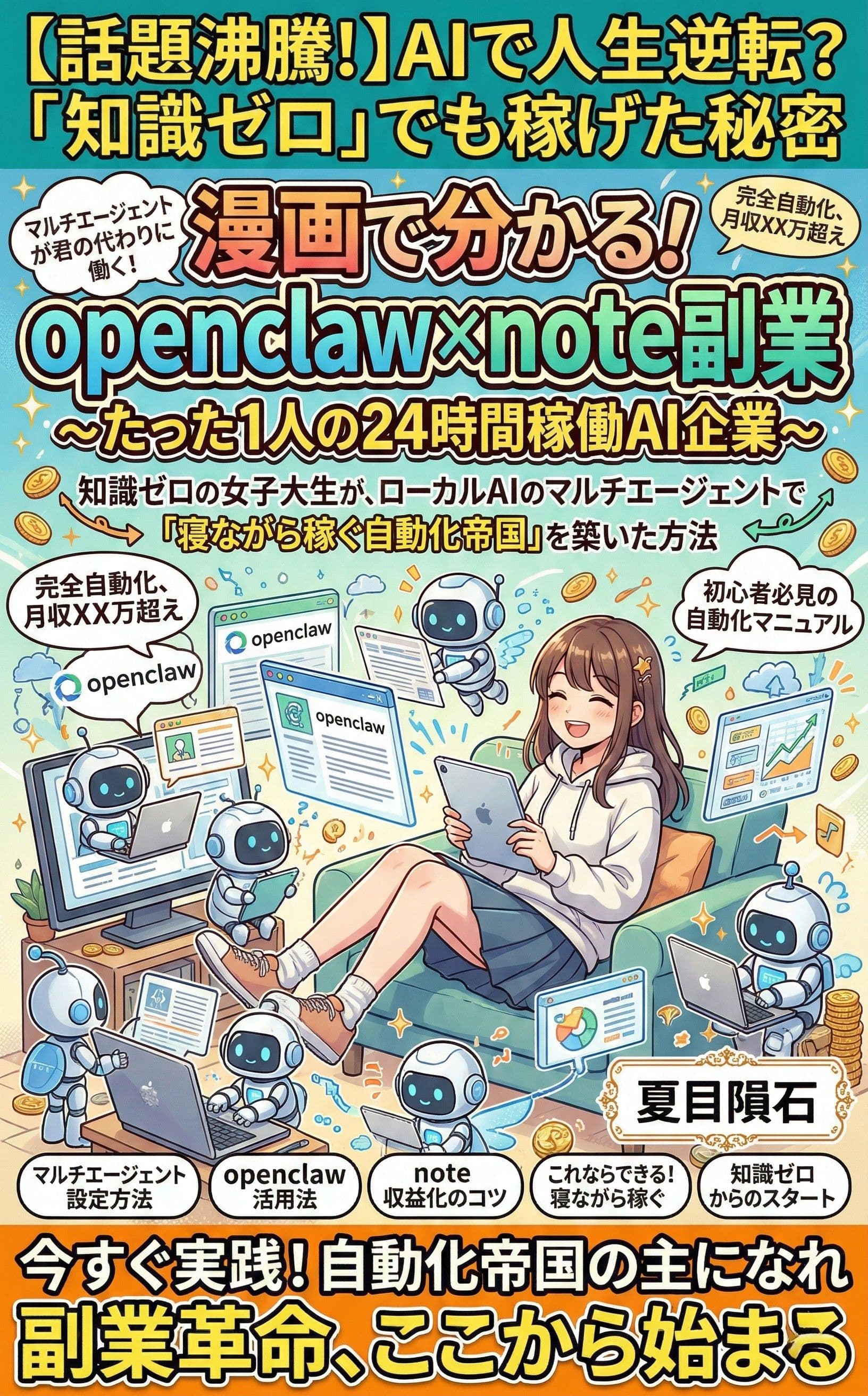 漫画で分かる！openclaw×note副業