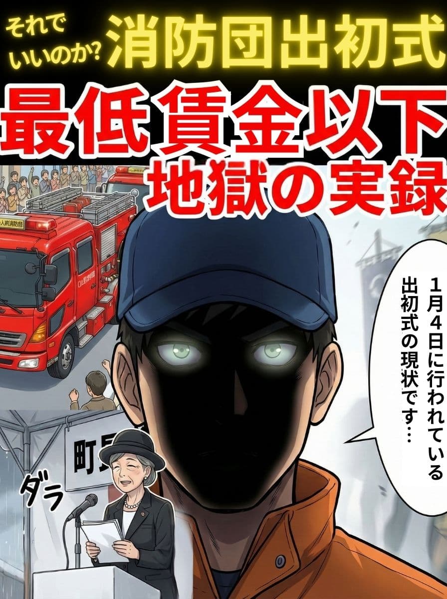 【実録】消防団出初式～最低賃金以下の強制労働～